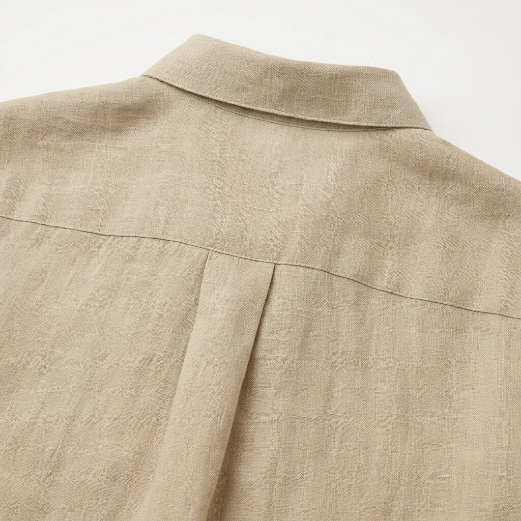 フレンチリネン 七分袖レギュラーカラーシャツ - 11